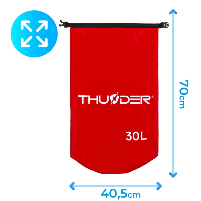 Гермомішок THUNDER 30 л червоний