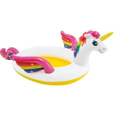 Бассейн надувной детский Единорог Intex 57441 272х193х104 см