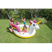 Бассейн надувной детский Единорог Intex 57441 272х193х104 см