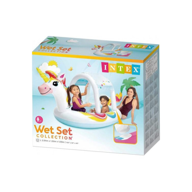 Басейн надувний дитячий Єдиноріг Intex 58435 254x132x109 см
