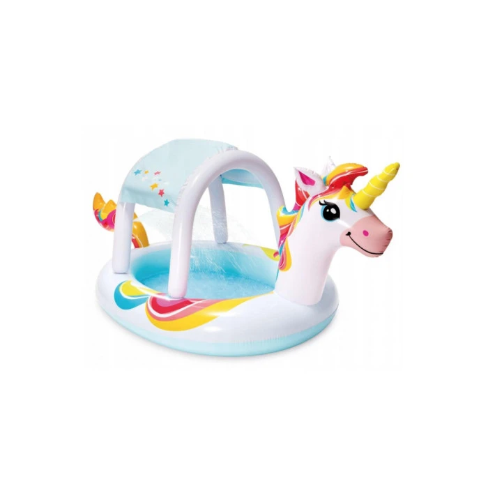 Бассейн надувной детский Единорог Intex 58435 254x132x109 см
