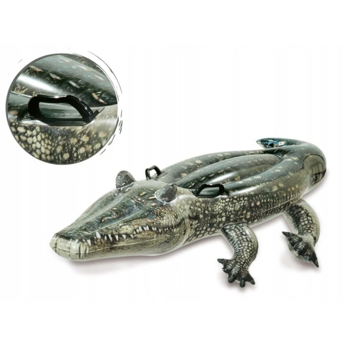 Пліт надувний для плавання INTEX 57551 Алігатор, 170 x 86 см