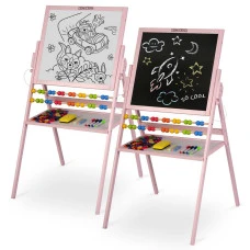 Крейдяна дошка магнітна поворотна Ricokids рожева