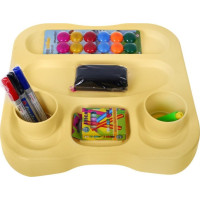 Большая двухсторонняя доска для детей 3+ Голубая + Магнитные меловые доски Аксессуары