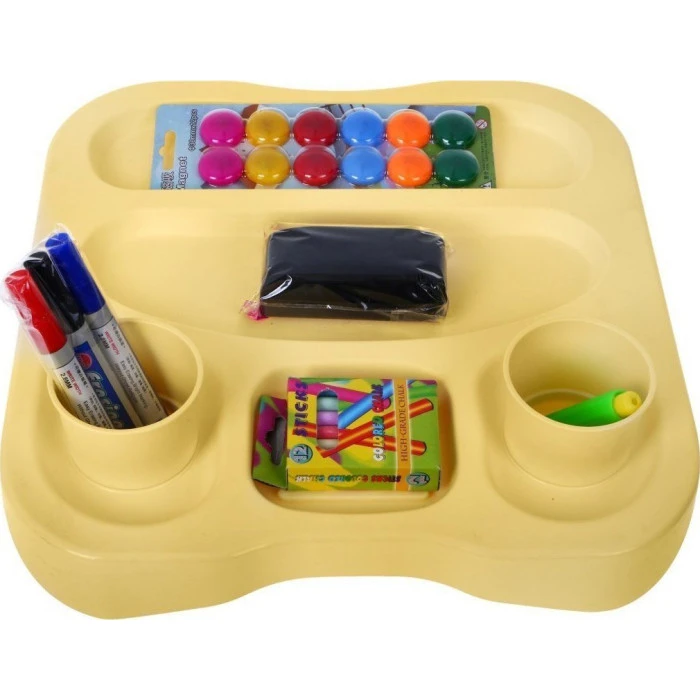 Велика двостороння дошка для дітей 3+ Блакитна + Магнітні крейдяні дошки + Аксесуари