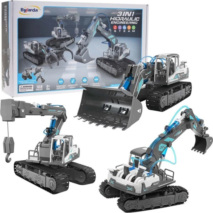 Детский конструктор машин для строительства 3в1 ZAU.GC0107