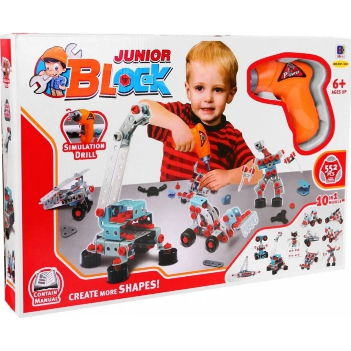 Детский конструктор 6+ 552 эл.