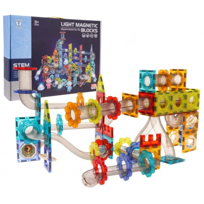 Детский конструктор магнитный Luminous Ball Magnetic Bricks 176 эл.