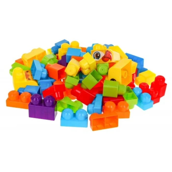 Детский конструктор Животные из зоопарка + наклейки 68 эл.