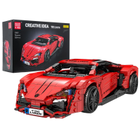 Детский конструктор Ramiz Спортивные автомобили 1311 эл, красный