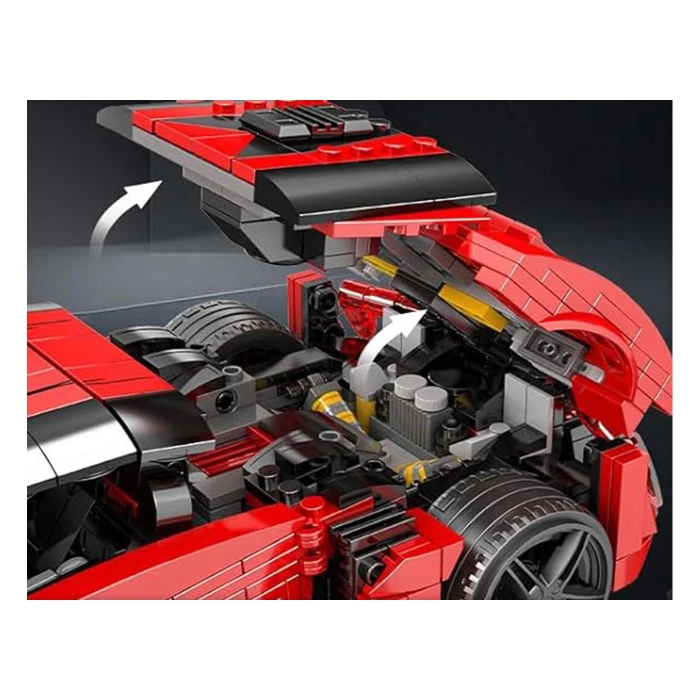 Детский конструктор Ramiz Спортивные автомобили 1311 эл, красный