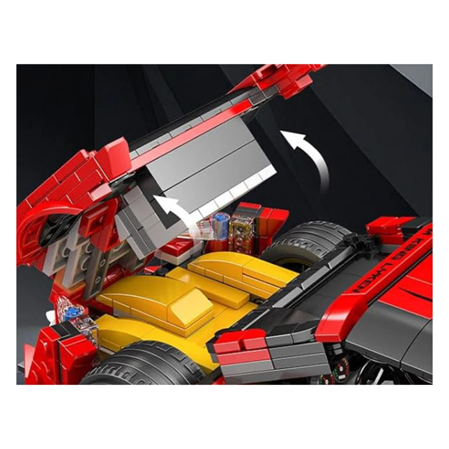 Детский конструктор Ramiz Спортивные автомобили 1311 эл, красный