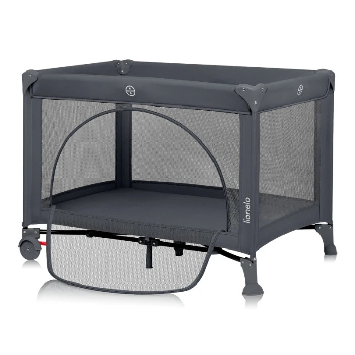 Ліжечко-манеж Lionelo LAURA GREY CONCRETE