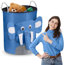 Корзина для игрушек Nukido голубой слоник