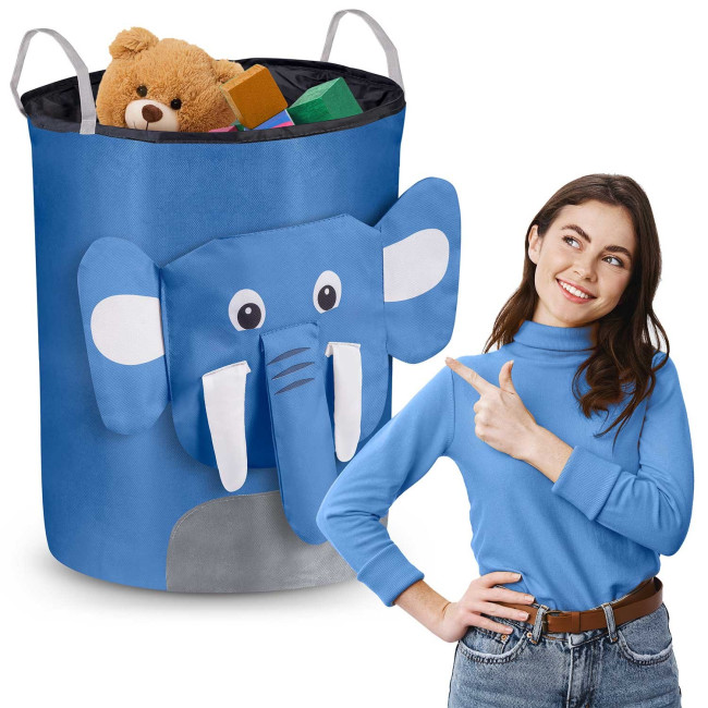 Корзина для игрушек Nukido голубой слоник
