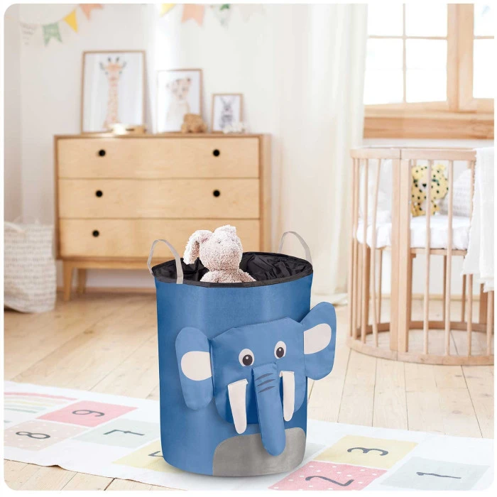Кошик для іграшок Nukido блакитний слоник