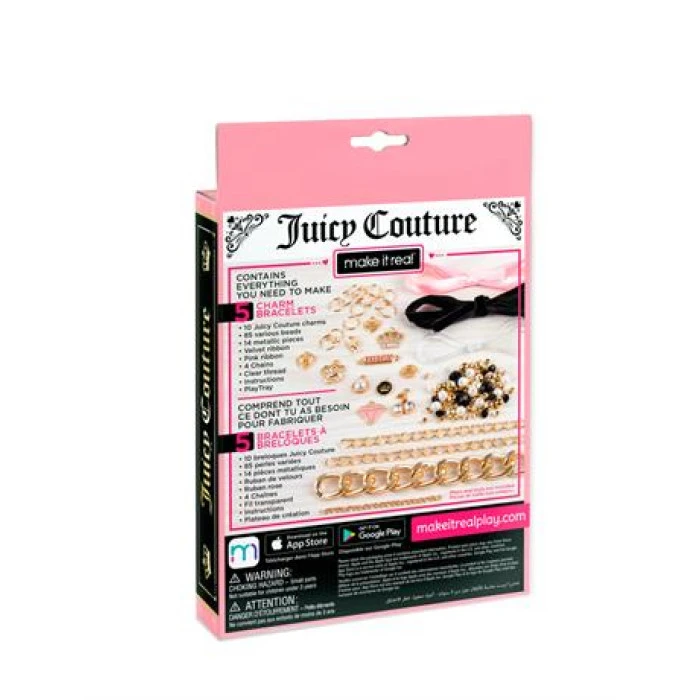 Набор для создания шарм-браслетов Make it Real Juicy Couture Королевский шарм 117 эл. (MR4431)