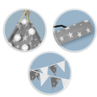 Вигвам детский с гирляндой и фонариками Nukido