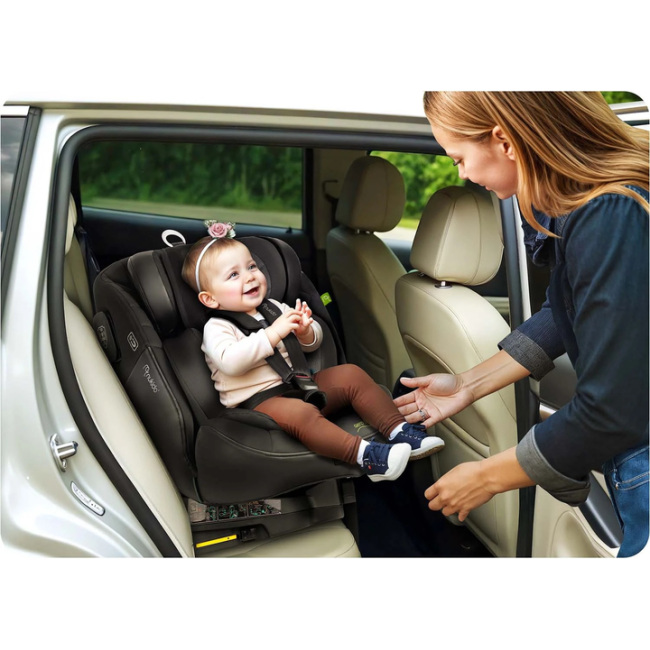 Автокрісло Nukido Aero Line ISOFIX 0-36 кг, чорне