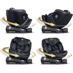 Автокрісло Nukido Aero Line ISOFIX 0-36 кг, чорне