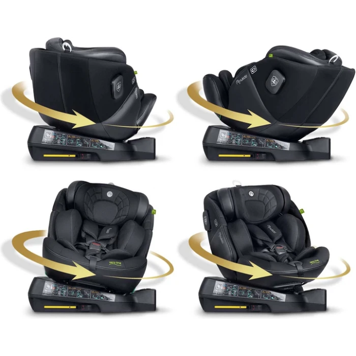 Автокрісло Nukido Aero Line ISOFIX 0-36 кг, чорне