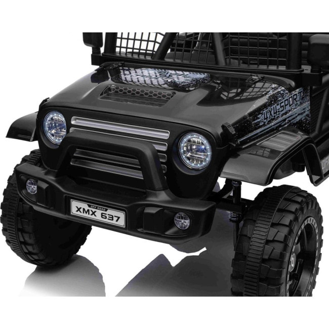 Детский аккумуляторный внедорожник 4х4 СПОРТИВНЫЙ черный
