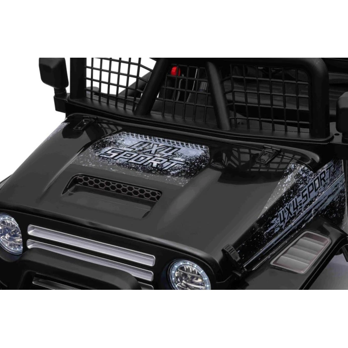 Дитячий акумуляторний позашляховик 4х4 СПОРТИВНИЙ чорний