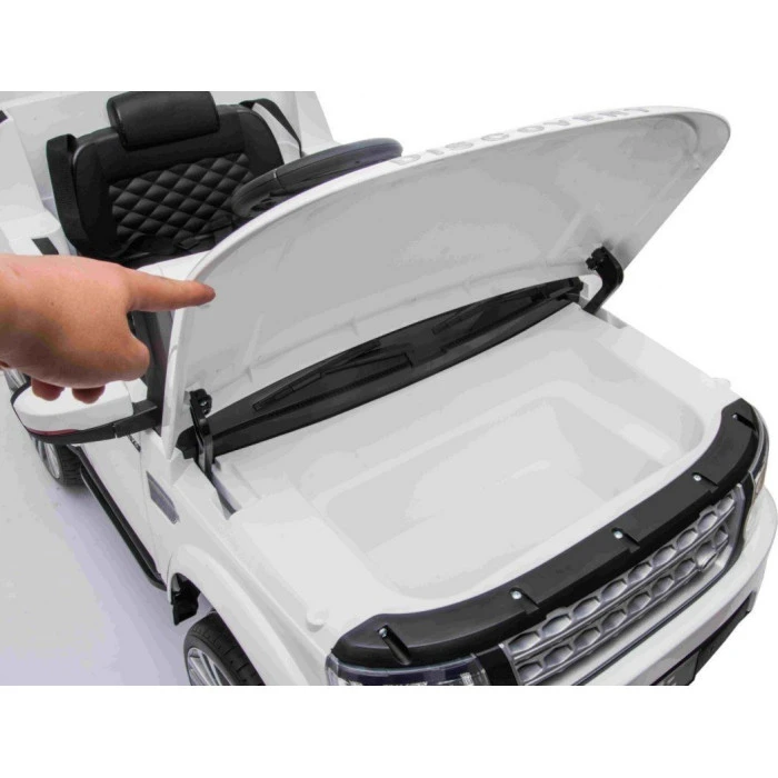 Дитяча акумуляторна машинка Land Rover Discovery Біла