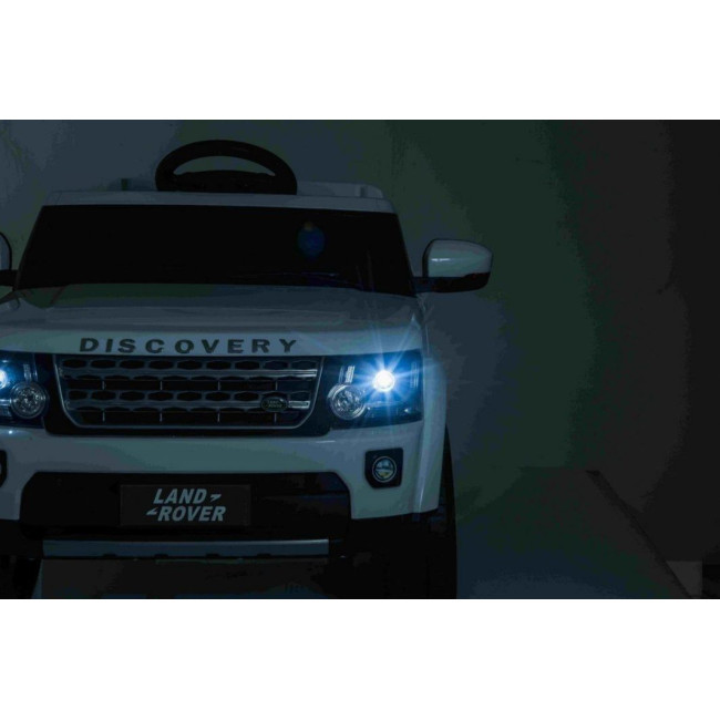 Детская аккумуляторная машинка Land Rover Discovery Белая