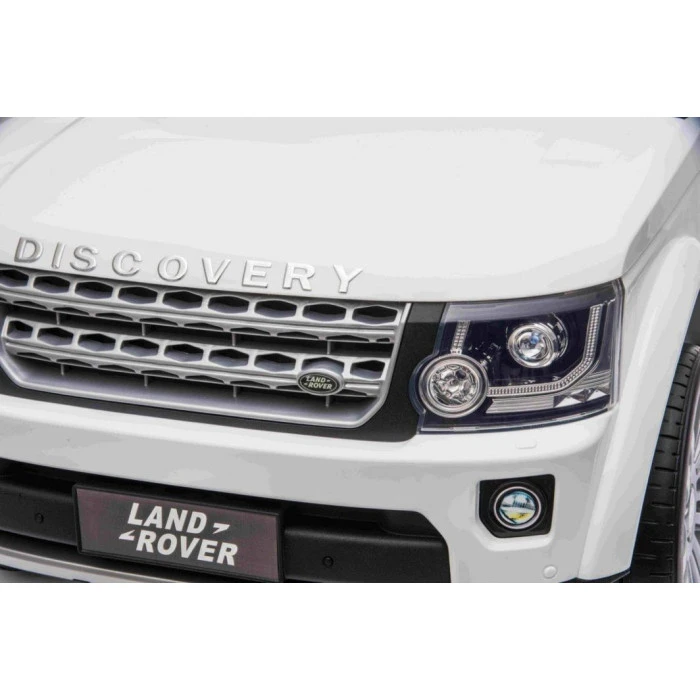 Дитяча акумуляторна машинка Land Rover Discovery Біла