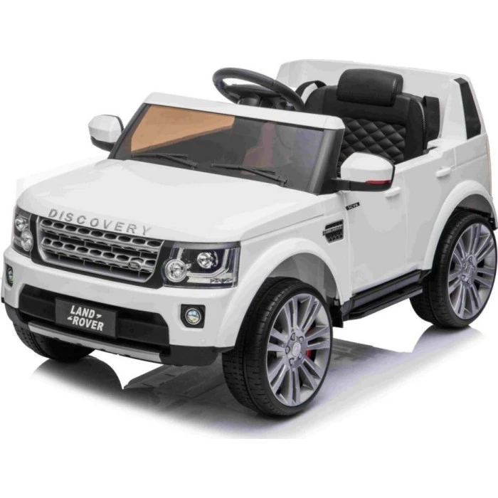 Дитяча акумуляторна машинка Land Rover Discovery Біла