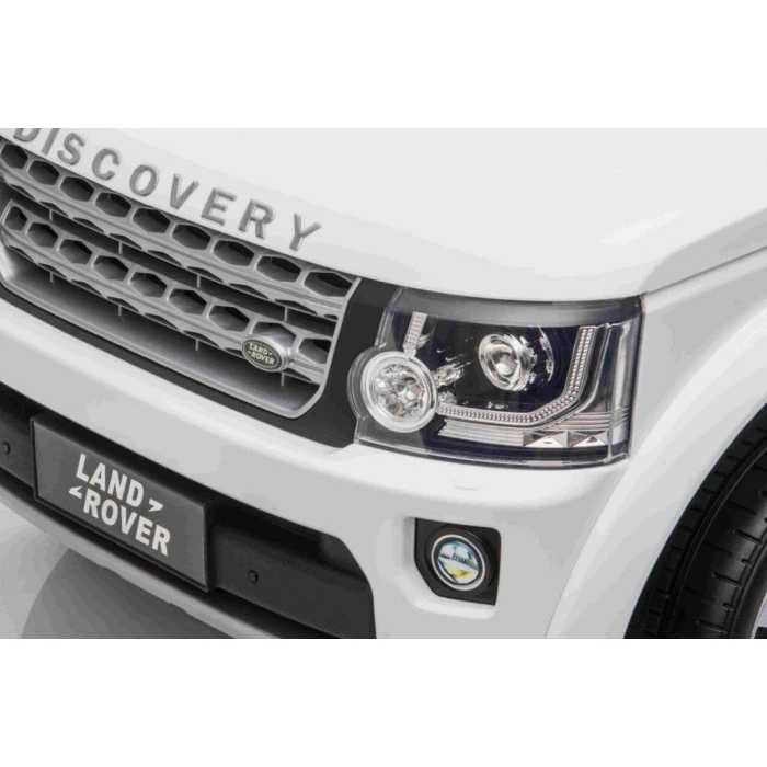 Дитяча акумуляторна машинка Land Rover Discovery Біла