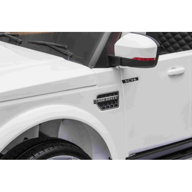 Детская аккумуляторная машинка Land Rover Discovery Белая