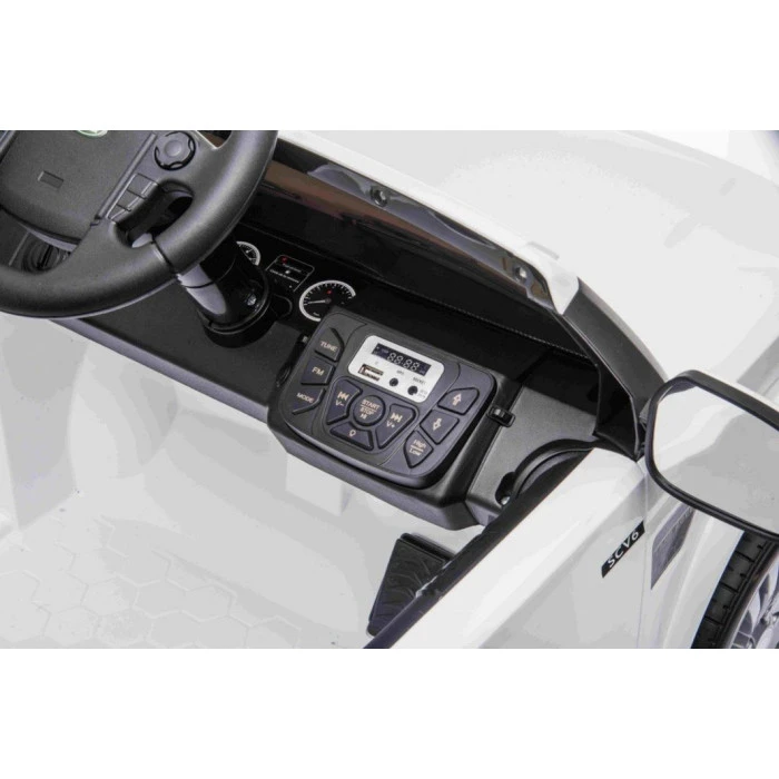 Дитяча акумуляторна машинка Land Rover Discovery Біла