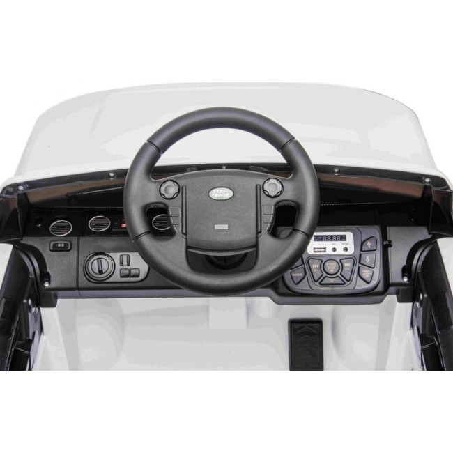 Детская аккумуляторная машинка Land Rover Discovery Белая