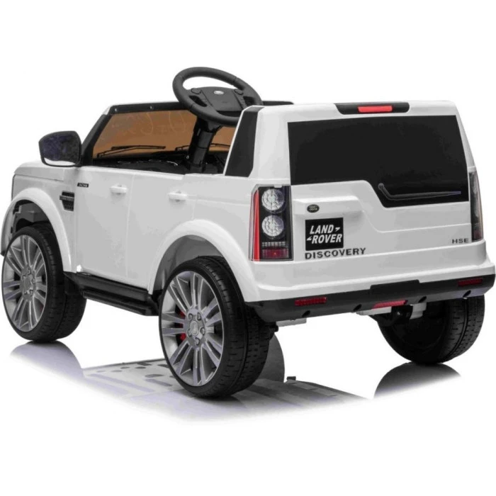 Дитяча акумуляторна машинка Land Rover Discovery Біла