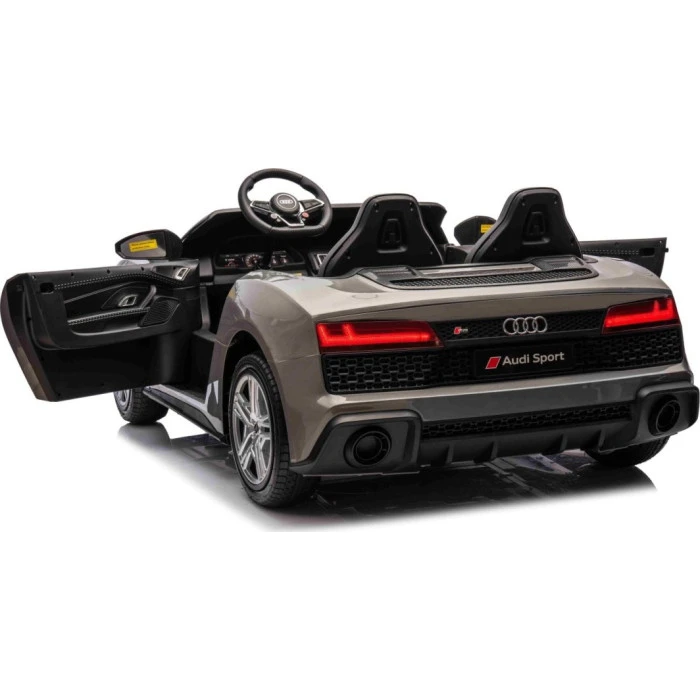 Дитяча акумуляторна машинка Audi Spyder R8 LIFT Сіра