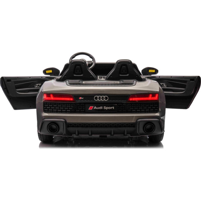 Детская аккумуляторная машинка Audi Spyder R8 LIFT Серая