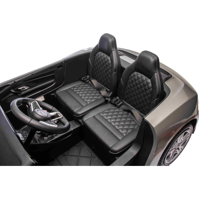 Детская аккумуляторная машинка Audi Spyder R8 LIFT Серая