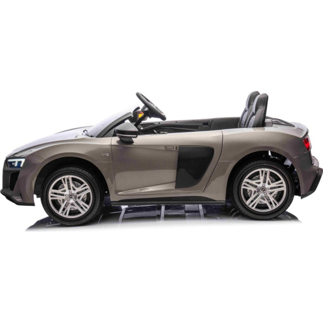 Детская аккумуляторная машинка Audi Spyder R8 LIFT Серая