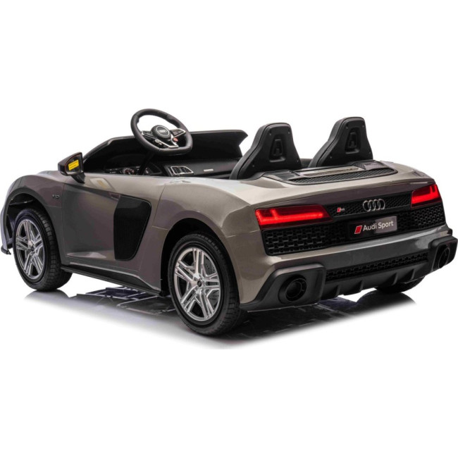 Детская аккумуляторная машинка Audi Spyder R8 LIFT Серая