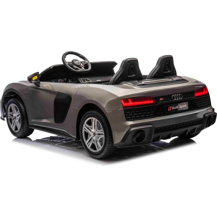 Дитяча акумуляторна машинка Audi Spyder R8 LIFT Сіра