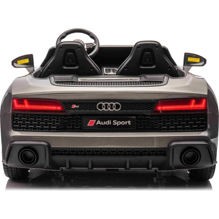 Дитяча акумуляторна машинка Audi Spyder R8 LIFT Сіра