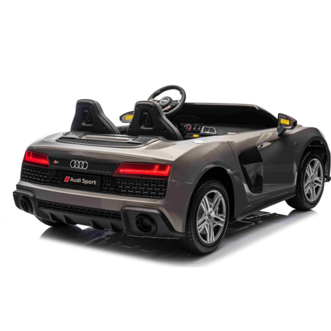 Детская аккумуляторная машинка Audi Spyder R8 LIFT Серая