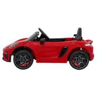 Дитяча акумуляторна машинка Porsche 718 Червона