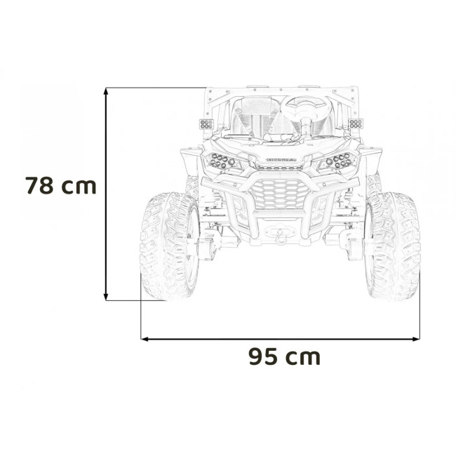 Детский аккумуляторный внедорожник HONDA 4x4 Зеленый