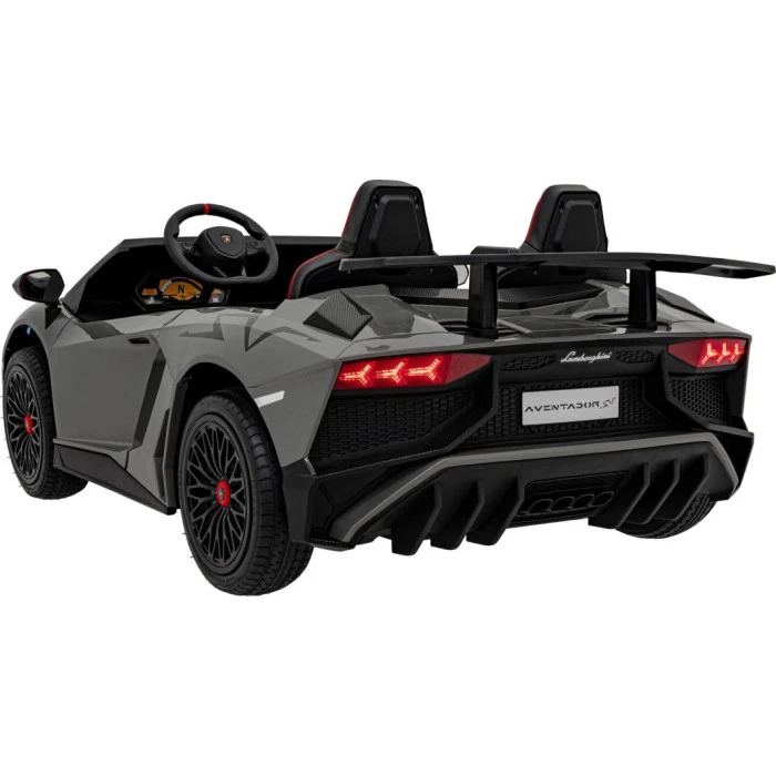 Детская аккумуляторная машинка Lamborghini Aventador SV Серая