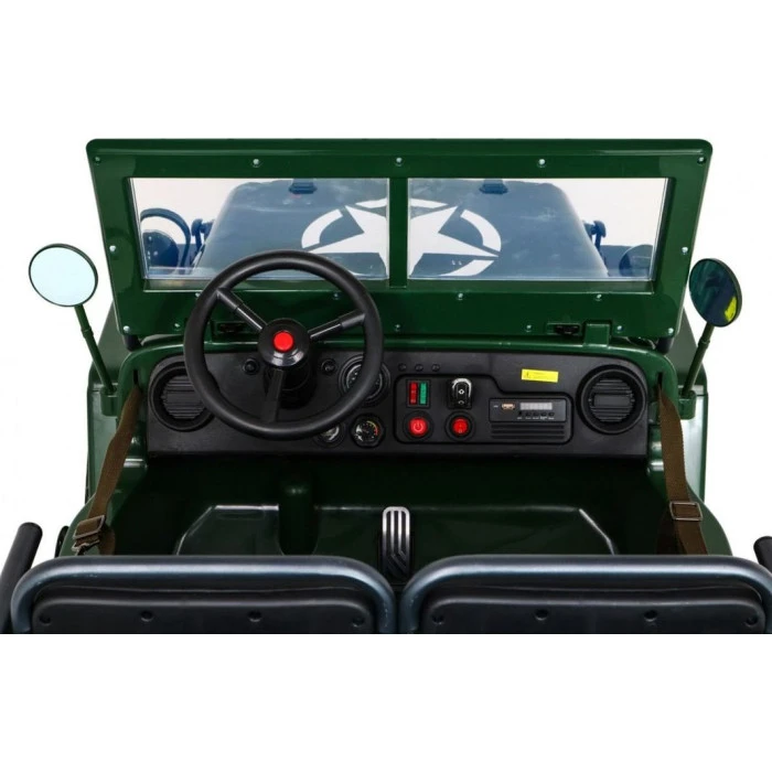 Дитяча акумуляторна військова машинка Retro Strong Military