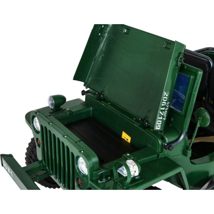 Дитяча акумуляторна військова машинка Retro Strong Military