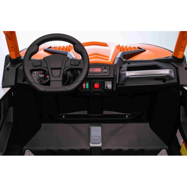 Детский аккумуляторный квадроцикл UTV X3 Off-Road оранжевый
